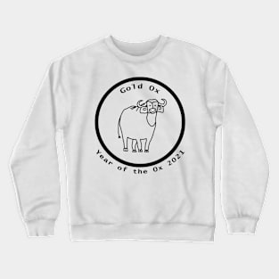 Year of the Ox 2021 Circle Outline Crewneck Sweatshirt